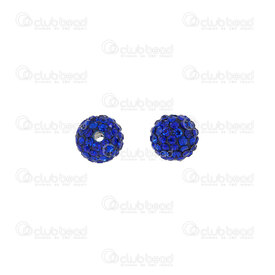 1102-6450-0658-58 - Shamballa Bead Round 6mm Cobalt blue Cobalt font 10pcs 1102-6450-0658-58,montreal, quebec, canada, beads, wholesale