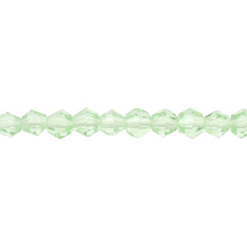 *1102-9200-136 - Glass Bead Bicone Facetted 4MM Light Apple Green App. 13'' String *1102-9200-136,Clearance by Category,Glass,Bead,Glass,Glass,4mm,Bicone,Bicone,Facetted,Green,Apple Green,Light,China,App. 13'' String,montreal, quebec, canada, beads, wholesale