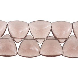 *1102-9202-004 - Bille de Verre Triangle Plat 20MM Améthyste App. Corde de 10 pouces *1102-9202-004,billes 20mm,montreal, quebec, canada, beads, wholesale