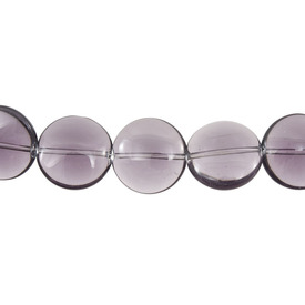 *1102-9202-158 - Glass Bead Round Flat 20MM Amethyst App. 12'' String *1102-9202-158,Clearance by Category,Glass,Bead,Glass,Glass,20MM,Round,Round,Flat,Mauve,Amethyst,China,App. 12'' String,montreal, quebec, canada, beads, wholesale