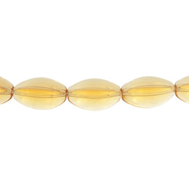*1102-9202-170 - Glass Bead Oval 12X20MM Amber App. 11'' String *1102-9202-170,Bead,Glass,Glass,12X20MM,Oval,Yellow,Amber,China,App. 11'' String,montreal, quebec, canada, beads, wholesale