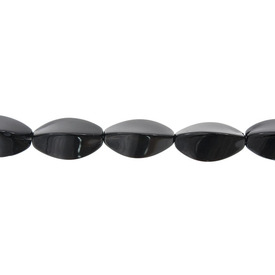 *1102-9202-172 - Glass Bead Oval 12X20MM black App. 11'' String *1102-9202-172,Beads,Glass,Pressed,Bead,Glass,Glass,12X20MM,Oval,Black,Black,China,App. 11'' String,montreal, quebec, canada, beads, wholesale