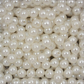 1103-0401-6mm - Acrylic Bead Round 6MM Pearl White/Beige 1.2mm Hole 960pcs 1 bag 100gr 1103-0401-6mm,Beads,Acrylic,Bead,Plastic,Acrylic,6mm,Round,Round,White,White/Beige,Pearl,1.2mm Hole,China,100g,montreal, quebec, canada, beads, wholesale