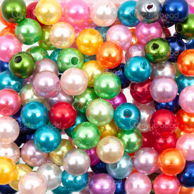 1103-0403-8mm - Acrylic Bead Round 8MM Pearl Mix 2mm hole 1 bag 80gr (approx. 450pcs) 1103-0403-8mm,Beads,Plastic,Acrylic,Bead,Plastic,Acrylic,8MM,Round,Round,Mix,Mix,Pearl,China,100g,montreal, quebec, canada, beads, wholesale