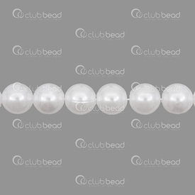 1103-0404-12MM - Acrylic Bead Round 12mm Pearl white 3mm Hole 84pcs 1 bag 60gr 1103-0404-12MM,Beads,Plastic,montreal, quebec, canada, beads, wholesale