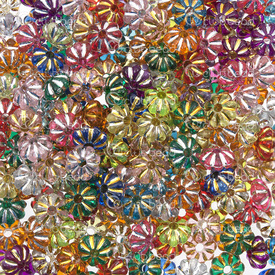 1103-0406 - acrylic plastic daisy 3.5*6MM, mix color 60gr/830pcs/bag 1103-0406,montreal, quebec, canada, beads, wholesale