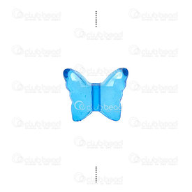 1103-0417-06 - Acrylique Bille forme de Papillon 1.5X1.6X0.6mm Bleu Foncé Trou 1.8mm appr.160pcs 1103-0417-06,Liquidation par catégories,Billes en acrylique,montreal, quebec, canada, beads, wholesale