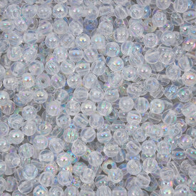 1103-0425-4mm - Bille Acrylique Rond 4mm Transparent AB Trou 1mm 1 sac 100gr (approx.3000pcs) 1103-0425-4mm,Billes,Plastique,montreal, quebec, canada, beads, wholesale