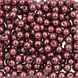1103-0438-6mm - Acrylic Bead Round 6mm Pearl Copper 1.2mm Hole (approx.960pcs) 1 bag 100gr 1103-0438-6mm,Beads,montreal, quebec, canada, beads, wholesale