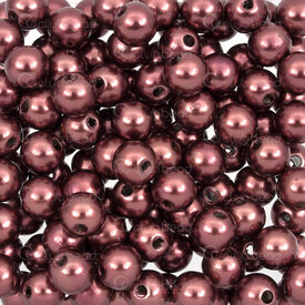 1103-0438-8mm - Acrylic Bead Round 8mm Pearl Copper 1.5mm Hole (approx.400pcs) 1 bag 100gr 1103-0438-8mm,Beads,montreal, quebec, canada, beads, wholesale