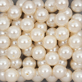 1103-9910-10 - Acrylic Bead Round 10mm 1.2mm hole Cream 500gr 1bag Taiwan 1103-9910-10,Beads,Pearls,montreal, quebec, canada, beads, wholesale