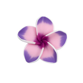 *1104-0110-02 - Polymer Clay Bead Flower 40MM White/Pink/Purple 20pcs *1104-0110-02,20pcs,Other,Bead,Other,Polymer Clay,40MM,Flower,Flower,Mix,White/Pink/Purple,China,20pcs,montreal, quebec, canada, beads, wholesale