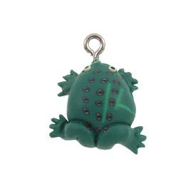 *1104-0162 - Polymer Clay Pendant Frog 17X18MM Green 10pcs *1104-0162,Pendants,Polymer clay,Pendant,Polymer Clay,17X18MM,Frog,Green,Green,China,10pcs,montreal, quebec, canada, beads, wholesale
