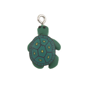 *1104-0170 - Polymer Clay Pendant Turtle 13X20MM Green 10pcs *1104-0170,Pendants,Polymer clay,Pendant,Polymer Clay,13X20MM,Turtle,Green,Green,China,10pcs,montreal, quebec, canada, beads, wholesale