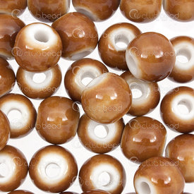 1105-0101-1010 - ceramic bead round 10mm caramel 50pcs 1105-0101-1010,caramel,montreal, quebec, canada, beads, wholesale