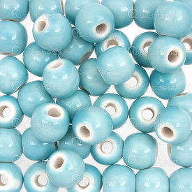 1105-0101-1024 - Céramique Bille Rond 10mm Turquoise 50pcs 1105-0101-1024,Billes,Céramique,montreal, quebec, canada, beads, wholesale
