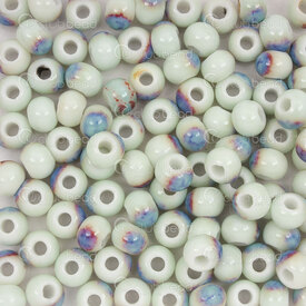 1105-0104-0642 - ceramic bead round 6mm sky star 50pcs 1105-0104-0642,Beads,Ceramic,montreal, quebec, canada, beads, wholesale
