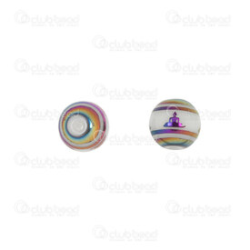 1105-0120-08AB - Spiritual Ceramic Buddha Bead Round 8mm Meditation AB White Base 1mm hole 12pcs 1105-0120-08AB,1105-0,montreal, quebec, canada, beads, wholesale