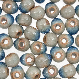 1105-0205-0804 - ceramic bead cracked egg shape 8mm blue 50pcs 1105-0205-0804,Eggs,montreal, quebec, canada, beads, wholesale
