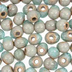 1105-0205-0824 - ceramic bead cracked egg shape 8mm turquoise 50pcs 1105-0205-0824,Eggs,montreal, quebec, canada, beads, wholesale