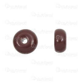 1105-0801-0616 - ceramic spacer washer 6x3mm brown 1.2mm hole 50pcs 1105-0801-0616,céramique,montreal, quebec, canada, beads, wholesale