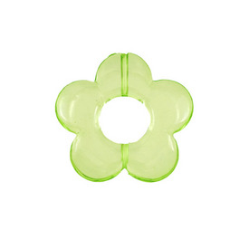 *DB-1106-0430-02 - Plastic Bead Flower Donut 30MM Peridot Transparent 20pcs *DB-1106-0430-02,Bead,Plastic,Plastic,30MM,Flower,Flower,Donut,Peridot,Transparent,China,Dollar Bead,20pcs,montreal, quebec, canada, beads, wholesale