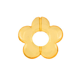 *DB-1106-0430-06 - Plastic Bead Flower Donut 30MM Yellow Transparent 20pcs *DB-1106-0430-06,Bead,Plastic,Plastic,30MM,Flower,Flower,Donut,Yellow,Transparent,China,Dollar Bead,20pcs,montreal, quebec, canada, beads, wholesale