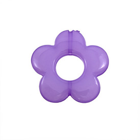 *DB-1106-0431-04 - Plastic Bead Flower Donut 30MM Purple 20pcs *DB-1106-0431-04,Beads,Plastic,Flowers,Bead,Plastic,Plastic,30MM,Flower,Flower,Donut,Purple,China,Dollar Bead,20pcs,montreal, quebec, canada, beads, wholesale