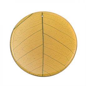 *DB-1106-0480-02 - Plastic Pendant Round 52MM Brown Laminated Leaf 1pc Philippines *DB-1106-0480-02,Pendant,Plastic,Plastic,52MM,Round,Round,Brown,Brown,Laminated Leaf,Philippines,Dollar Bead,1pc,montreal, quebec, canada, beads, wholesale