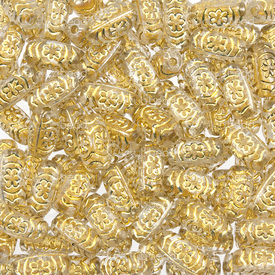 1106-0582-GL - plastic bead 6x12mm tube gold 470pcs 1 bag 100gr 1106-0582-GL,Acrylic,montreal, quebec, canada, beads, wholesale