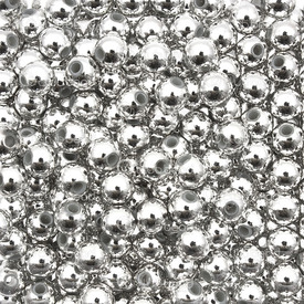 1106-0584-SL - acrylic silver coated 6MM round bead 650pcs 1 bag  60gr 1106-0584-SL,coates,montreal, quebec, canada, beads, wholesale