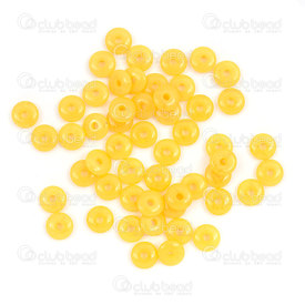 1106-0615-06 - Plastic Spacer Bead Round 6x2mm Immitation Amber 50pcs 1106-0615-06,montreal, quebec, canada, beads, wholesale