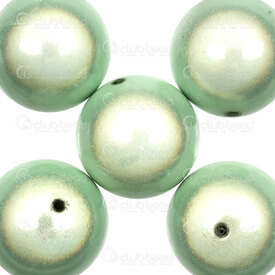 1106-0859-2514 - Plastic Bead Round 25MM Apple Green Miracle 6pcs 1106-0859-2514,Beads,Plastic,Miracle,montreal, quebec, canada, beads, wholesale