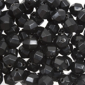 *1106-9014-198 - Plastic Bead Round Facetted 10MM Black Opaque 1 Box  Limited Quantity! *1106-9014-198,Beads,10mm,Plastic,Bead,Plastic,Plastic,10mm,Round,Round,Facetted,Black,Black,Opaque,China,montreal, quebec, canada, beads, wholesale