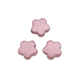 *1106-9034-04 - Plastic Bead Flower 9MM Metallic Pink App. 190pcs *1106-9034-04,montreal, quebec, canada, beads, wholesale