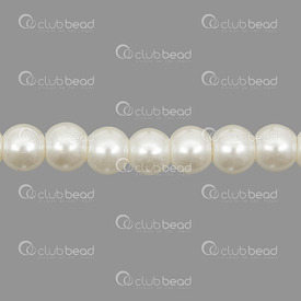 1107-0901-022 - Glass Bead Pearl Round 6mm Cream 32in String (app120pcs) 1107-0901-022,Beads,Glass,Pearled,Bead,Pearl,Glass,Glass Pearl,6mm,Round,Round,Cream,China,32'' String (app156pcs),montreal, quebec, canada, beads, wholesale