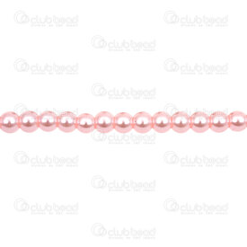 1107-0901-152 - Bille de verre Perle Rond 6mm Rose Clair Corde de 32 Pouces (app 120pcs) 1107-0901-152,Billes,Verre,6mm,Bille,Perle,Verre,Glass Pearl,6mm,Rond,Rond,Rose,Light,Chine,32'' String (app156pcs),montreal, quebec, canada, beads, wholesale