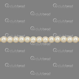 1107-0901-28 - Glass Bead Pearl Round 6MM Light Gold 32in String (app 120pcs) 1107-0901-28,Beads,Glass,montreal, quebec, canada, beads, wholesale