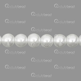 1107-0902-012 - Glass Bead Pearl Round 8mm White 32in String (app 90pcs) 1107-0902-012,8MM,Glass,Bead,Pearl,Glass,Glass Pearl,8MM,Round,Round,White,China,32'' String (app110pcs),montreal, quebec, canada, beads, wholesale