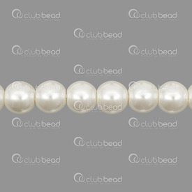 1107-0902-022 - Glass Bead Pearl Round 8mm Cream 32in String (app 90pcs) 1107-0902-022,Beads,Glass,Round,8MM,Bead,Pearl,Glass,Glass Pearl,8MM,Round,Round,Cream,China,32'' String (app110pcs),montreal, quebec, canada, beads, wholesale