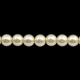 1107-0903-02 - Glass Bead Pearl Round 10MM Cream 16'' String 1107-0903-02,billes de verre beige,Round,Bead,Pearl,Glass,Round,Round,Beige,Cream,China,16'' String,montreal, quebec, canada, beads, wholesale