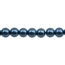 *1107-0906-08 - Glass Bead Pearl Round 16MM Teal 16'' String *1107-0906-08,Beads,Round,16MM,Bead,Pearl,Glass,Glass,16MM,Round,Round,Blue,Teal,China,16'' String,montreal, quebec, canada, beads, wholesale