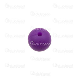 1108-0101-0906 - Silicone Chew Bead Round 9mm Violet 20pcs for Teething Jewelry 1108-0101-0906,violet,montreal, quebec, canada, beads, wholesale