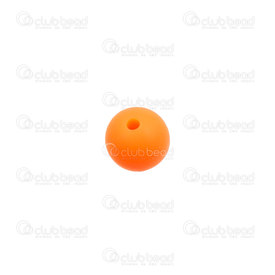 1108-0101-0908 - silicone chew bead for teething jewelry round neon orange 9mm 20pcs 1108-0101-0908,For teething jewelry,Silicone,montreal, quebec, canada, beads, wholesale