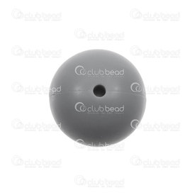 1108-0101-1544 - Silicone Chew Bead Round 15mm Grey 20pcs for Teething Jewelry 1108-0101-1544,billes de 15mm,montreal, quebec, canada, beads, wholesale