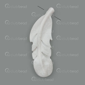 1108-0206-5640 - Silicone Chew Pendant Feather 56x18x6.5mm Marble 2mm hole 1pc for Teething Jewelry 1108-0206-5640,For teething jewelry,montreal, quebec, canada, beads, wholesale