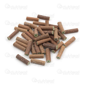 1110-0013-04 - Hazelwood Bead Tube App. 4-5x14mm Natural 50pcs Quebec 1110-0013-04,montreal, quebec, canada, beads, wholesale