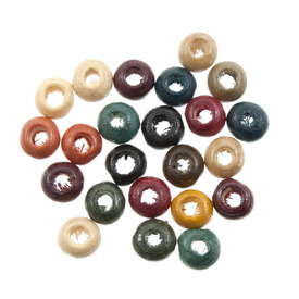*1110-2018 - Bille de Bois Rond 4MM Mix 1 Sac 90gr *1110-2018,Billes,Bois,4mm,montreal, quebec, canada, beads, wholesale