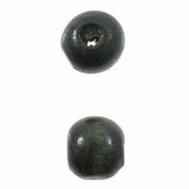 1110-2088-SAC - Wood Bead Round 10MM Green 1 Box  (App. 273pcs) 1110-2088-SAC,montreal, quebec, canada, beads, wholesale