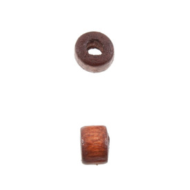*1110-2104 - Wood Bead Cylinder 5X3.5MM Medium Brown 1 Bag 90gr *1110-2104,Beads,Wood,Dyed,5X3.5MM,Bead,Wood,Wood,5X3.5MM,Cylinder,Cylinder,Brown,Brown,Medium,China,montreal, quebec, canada, beads, wholesale